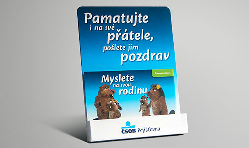 POS stojan – životní pojištění